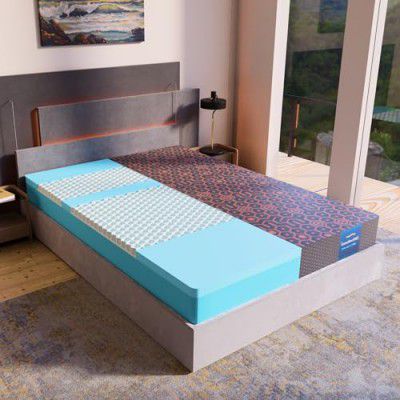 [Rs 5983 Off] sleepyhug SnowFlexGRID Ortho SpineX Plus 8 Inch UltraSupport Orthopedic Mattress | 5 Zone Support | Back Pain Relief, Zero Motion Disturbance Grid Mattress | for King Size Bed, (78x72x8)