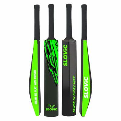Slovic Cricket Bat [35 x 4.2 Inches] | Full Size for Cricket kit | Green