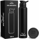 SLOVIC Durable & Stylish Leak-Proof 1000 ml Stainless Steel Bottle (Pack of 1, Black)...