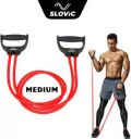 SLOVIC Exercise & Stretching Resistance Band Set For Men & Women Workout Medium Resistance Tube  (Red)...