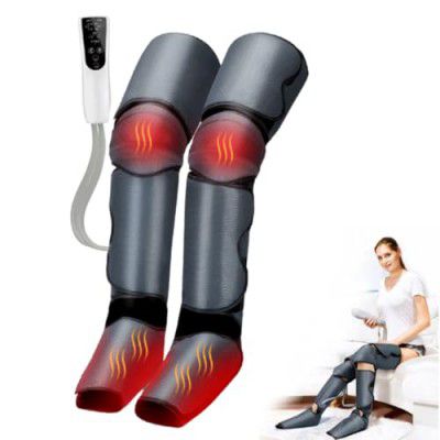 Slovic Massager Machine for Pain Relief [2 Heat Modes] | Air Leg Compressor | Leg & Foot Massager Machine for Pain Relief | 3 Massage Mode