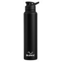 SLOVIC Steel Water Bottle 1 Ltr | Fridge Water Bottle with Sipper Cap...