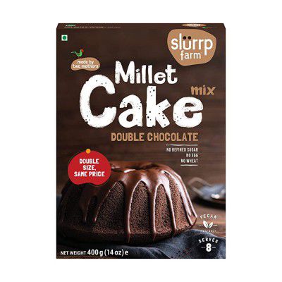 Slurrp Farm Chocolate Cake Mix | Eggless, Wheat and Maida Free - 400g