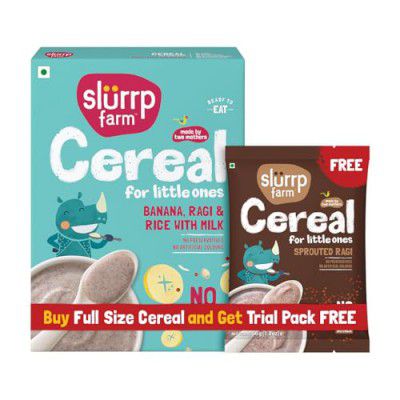 Slurrp Farm No Added Sugar Instant Cereal | 200g + Free 50g