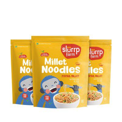 Slurrp Farm No Maida Foxtail Millet Noodles Pack of 3- 192g