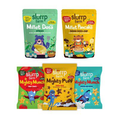 Slurrp Farm Protein Breakfast Combo Pack of 5
