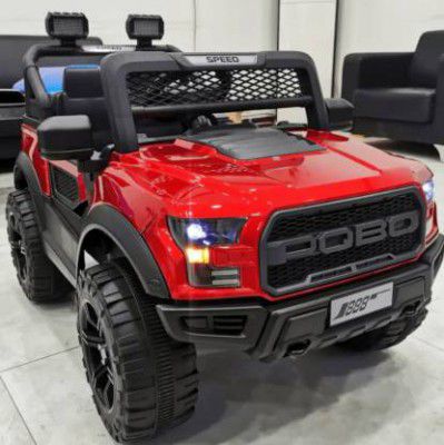 SmallBoyToys POBO (1-8Yrs) kids car Jeep Battery Operated Ride On (Red)