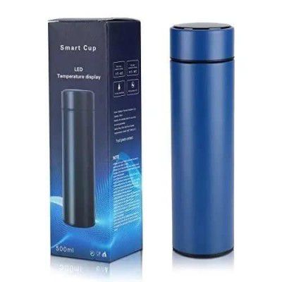 Smart Bottle with LED 500ML Capacity with Premium Black Color (Stainless Steel)