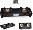 smart line Popular Smart ISI Marked Glass 2 Burner LPG Cooktop Iron Manual Gas Stove  (2 Burners)...