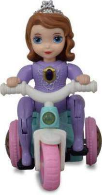 Smart Picks 360 Degree Rotating Spot Stunt Tricycle, Bump & Go Toy with Flashing Light & Sound