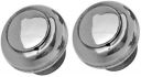 Smart Shophar Stainless Steel Door knob Buick Silver Pack of 2 Pieces...