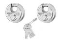 Smart Shophar Steel 90mm Disc Shutter Lock with Common Key (Silver, Pack of 2)...