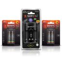 Smartcell CHR6R03-4 NimH AA/AAA/R22 9V Rechargeable Battery Charger + 2 AA 2500mAH + 2 AA 800mAH Rechargeable Battery...