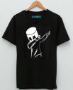 Smartees Men Printed Round Neck Cotton Blend Black T-Shirt...