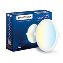 SmartMesh WiFi+BLE CCT Smart LED Downlight Powered by Jio IoT| 15 Watt, Round | Tuneable White, Shades of White from Warm to Cool White | Compatible with Alexa and Google Assistant(Pack of 1)...
