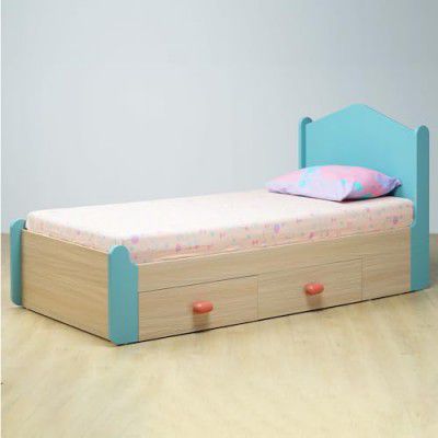 Smartsters Single Bed with Storage for Kids | 40 x 81 x 38 inches | Easy Pull-Out Storage