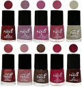 SMC Fabia Nail Paint | Glossy & Shine Nail Polish Combo| 6 ml Each) - Set of 10 Multicolor,05764...