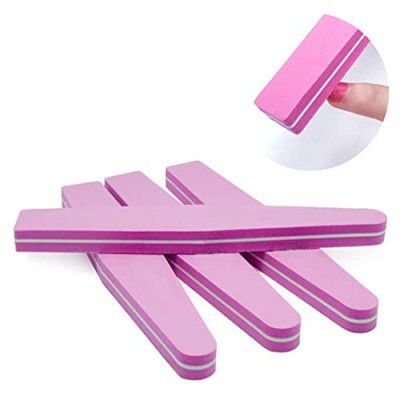 Sminakh Nail Soft Buffer Nail File Sponge Nail Art Soft Buffer Washable Double Sided 100/180 Sanding Buffing File Nail Buffers 