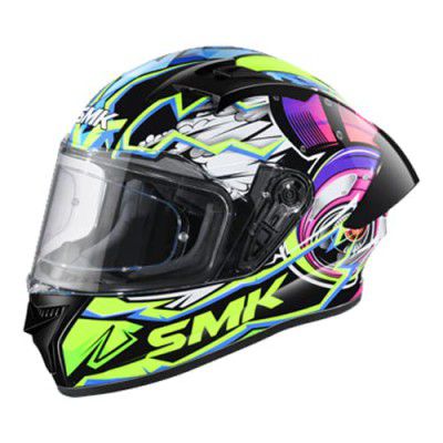 SMK Stellar Sports Turbo Full FACE Helmet with PINLOCK Fited (GL-249)-L