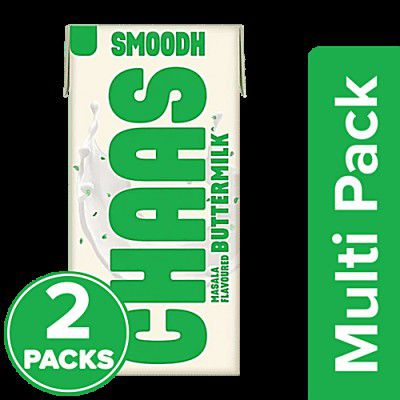 Bigbasket loot : Smoodh Masala Flavoured Buttermilk/Chaas, 2x125 ml 