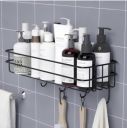 SMTG Self-Adhesive Bathroom Shelf with Hooks...