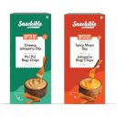 Snackible Dipsters Chips & Dip - Assorted | 50 g (Pack of 12) | Cheesy Jalapeno Dip, Spicy Mayo Dip | No Palm Oil | No Refined Sugar | Healthy Chips and Biscuit Sticks...