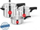 Snapple Combo, ISI Certified, 5 Year Warranty 5 L, 3 L, 2 L Outer Lid Pressure Cooker (Aluminium)...
