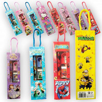 SNAPTRON Cartoon Multicolor Theme Stationary Pack Of 1 Sets Kids