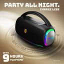 SnapUp Groove Z Pro Upto 9H TYPE C Multi-Compatibility RGB TWS Feature with Carry Belt 50 W Bluetooth Speaker  ...