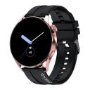 SnapUp Revolve Bluetooth Calling Smartwatch with Snap Sync, 1.32” Prima Round Dial Display, Custom Smart Watch Faces - Rose Gold Black...