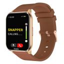 SnapUp Vision Bluetooth Calling Smartwatch with Snap Sync, 1.93” Lumax 2.5D Curved Display with 450 Nits Brightness, 100+ Sports Mode, Custom Smart Watch Faces, Health Suite - Gold Brown...