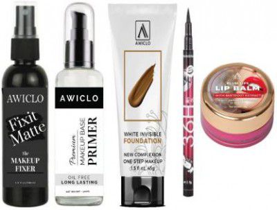 snatch Fixer & primer & foundation & eyeliner & lipalm