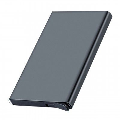 SNDIA Grey Metal RFID Metal RFID Blocking Aluminum Case Wallet