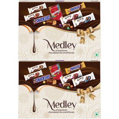 Snickers Medley Premium Chocolates Gift Pack -179g (Pack of 2)