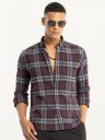 Snitch Classic Tartan Checked Pure Cotton Shirt...