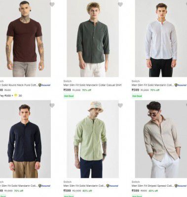 Flipkart : UP TO 80% OFF - Snitch Clothing And Accessories | For Mens