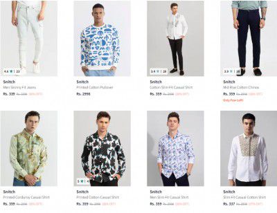 Myntra: UP TO 85% OFF | Snitch Men's Clothing
