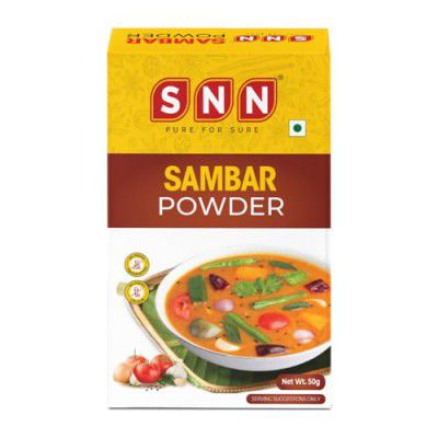 SNN Sambar Powder for Homemade, and Flavorful | Top-Quality Masala Blend for Delicious Sambhar Traditional and authentic taste of south india | Flavourful spice Mix- (50gm)