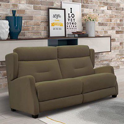 Sofas & More Leo Stationary 3 Seater Sofa Morocco M903, Chocolate Brown Morocco Fabric m903