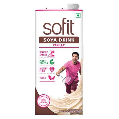 Sofit SOYA Milk Vanilla, 1 LTR (Pack of 2)