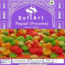 Soft Art Home Made Multicolour Flower Shape papad Fryums Fryums 250 g...