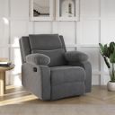 Softland Oscar Single Seater Fabric Manual Recliner (Grey)...