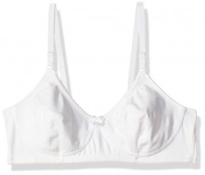 Softline Butterfly Women's Stretch Cotton Wire Free Casual Full Coverage Bra (Pack of 1054) (1054_White_44D)