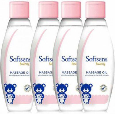 Softsens Baby Massage Oil 200ml (Pack of 4) (800 ml)