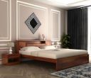 SOHRAM DECOR Sheesham Wood King Size Bed with Headboard Storage for Bedroom Living Room Furniture Wooden Palang Double Bed Cot with Storage for Bedroom (Honey Finish)...