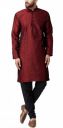 SOJANYA Mens Blue Jacquard Silk ONLY Long Kurta...