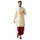 SOJANYA Men's Silk Blend Solid | Kurta & Dhoti Set...
