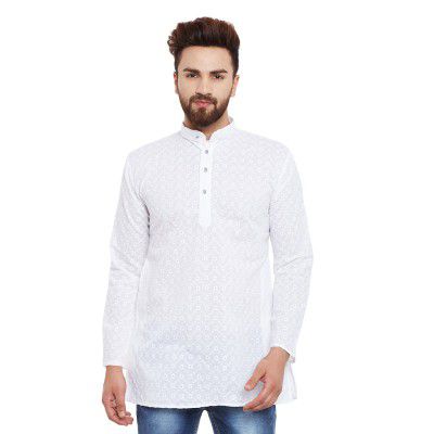 SOJANYA (Since 1958, Mens Black Short Kurta