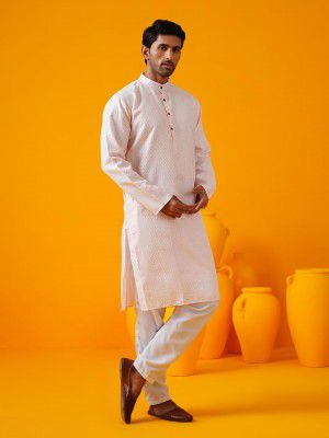 SOJANYA (Since 1958 Men's Jacqard Silk ONLY Long Kurta