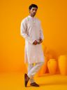 SOJANYA (Since 1958 Men's Jacqard Silk ONLY Long Kurta...
